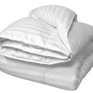 Alternative view of Pilota de iarna cu umplutura de lana, invelis damasc bumbac 100%, dimensiunea 180x210 cm, alba