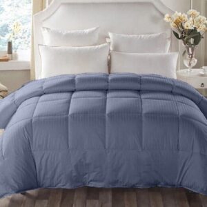 Pilota de iarna cu umplutura de lana, invelis damasc bumbac 100%, dimensiunea 200x215 cm, gri antracit