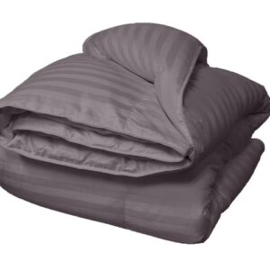 Alternative view of Pilota de iarna cu umplutura de lana, invelis damasc bumbac 100%, dimensiunea 140x210 cm, maro