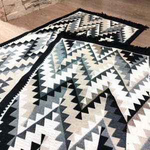 Alternative view of Set 1+1 Covoare traditionale, cu doua fete, dimensiunea 60x120cm, VT1052