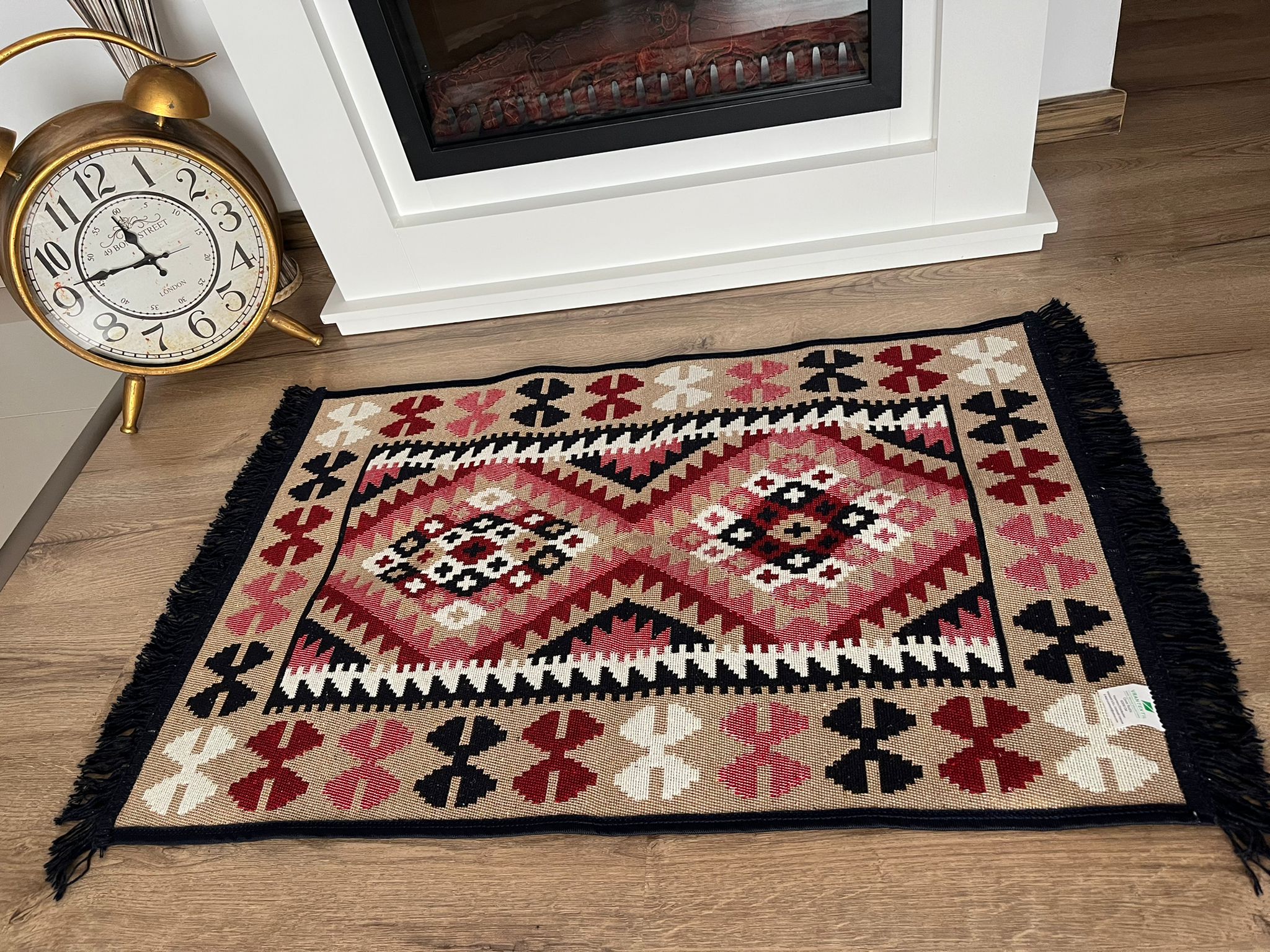 Set 1+1 Covoare traditionale, cu doua fete, dimensiunea 60x150cm, VT1061 - imagine 3