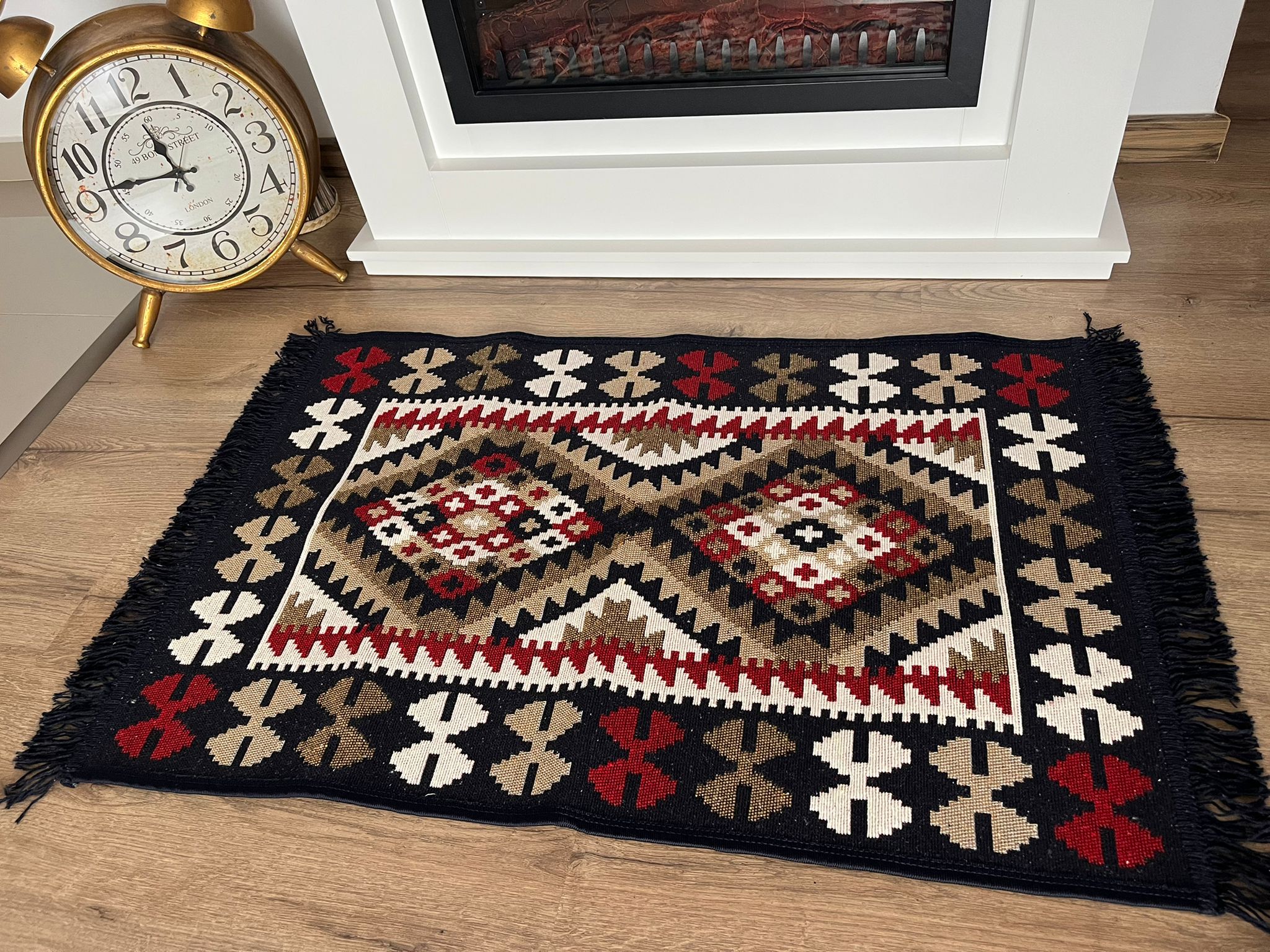 Set 1+1 Covoare traditionale, cu doua fete, dimensiunea 60x150cm, VT1061 - imagine 2