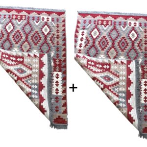 Set 1+1 Covoare traditionale, cu doua fete, dimensiunea 60x120cm, VT1054