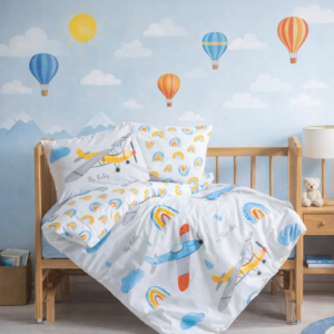 Alternative view of Lenjerie patut copii, Colectia Pure Cotton, 4 piese, model Baby Moon