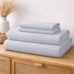 Alternative view of Lenjerie pat King-Size, Bumbac 100% tesatura Ranforce, gri