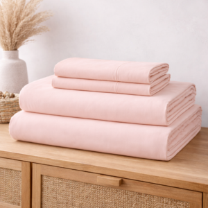 Alternative view of Lenjerie pat King-Size, Bumbac 100% tesatura Ranforce, roz pudrat