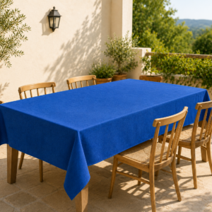 Față de masă pentru terasă și grădină Albastru Azur, protecție UV, 140x180 cm