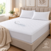 Set Protecție Pat Impermeabilă Matlasată 140x200 cm cu 2 Fețe de Pernă 50x70 cm – Alb